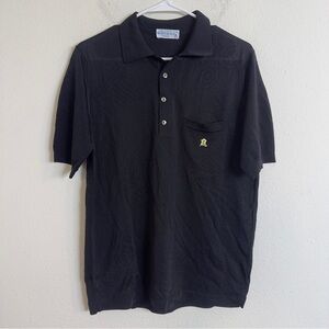 Montagut Paris black knit polo shirt
